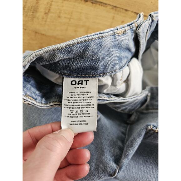 Oat New York Wide Leg Cropped Pants Women’s Size 8/29 Bohemian High Rise - Picture 3 of 7